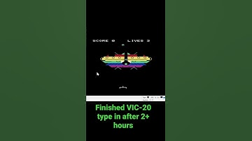 #vic20 #retrocomputing type-in game