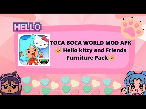 HOW TO DOWNLOAD TOCA BOCA MOD VER. 1.39.2  Hello kitty and Friends  Furniture Pack 🌸 