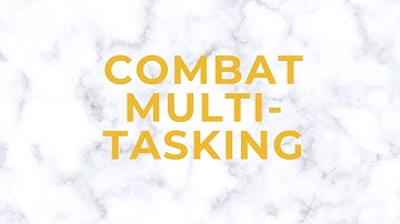 Combat Multi Tasking excerpt from my Virtual Presentation Skills Master Class