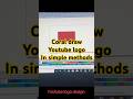 Generate YouTube logo in coraldraw with simple and very easy method #smart-coral #all