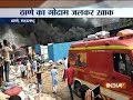 Mumbai massive fire breaks out in godowns at acchar gali in thanes mumbra
