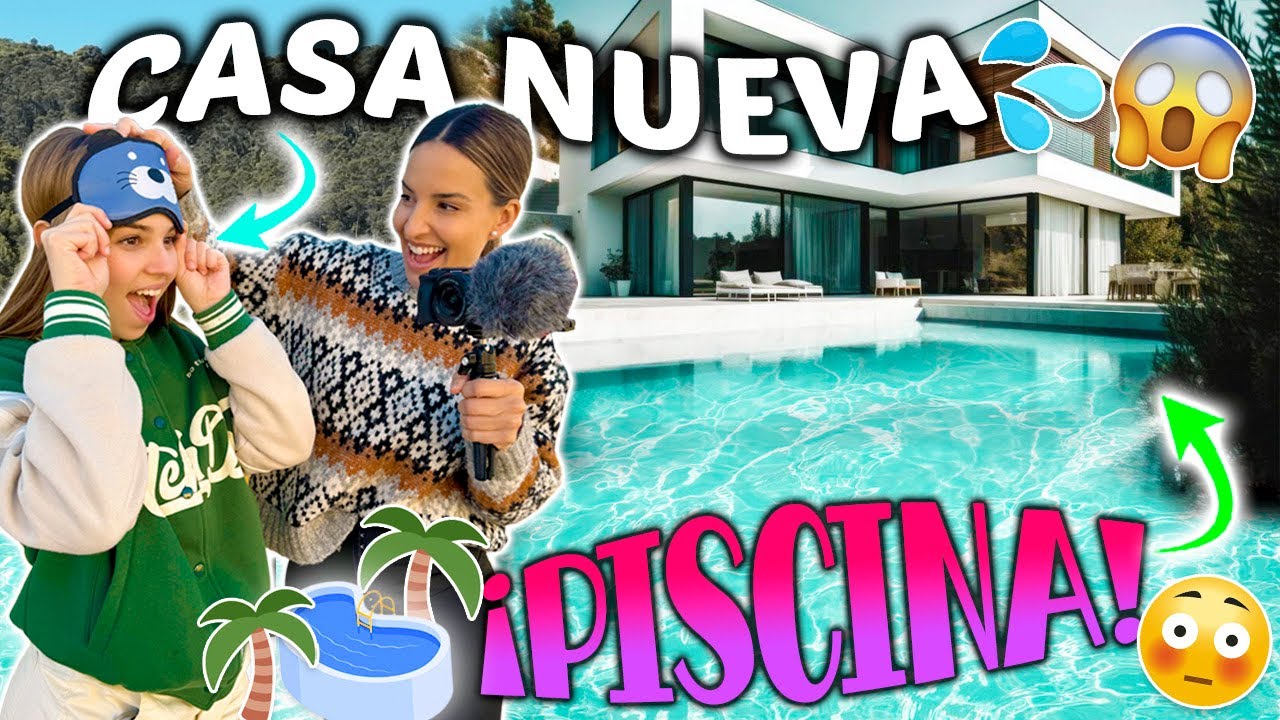 INDY REACCIONA A LA PISCINA DE LA CASA NUEVA - YA NOS QUEDA MENOS | Familia Amiguindy