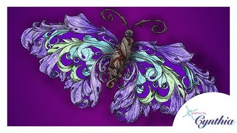 Schmetterling — Illustration (Acanthus Design)