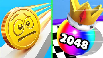 Coin Rush Vs Ball Merge 2048🍎🍎Walkthrough Android iOS Gameplay HDRE54
