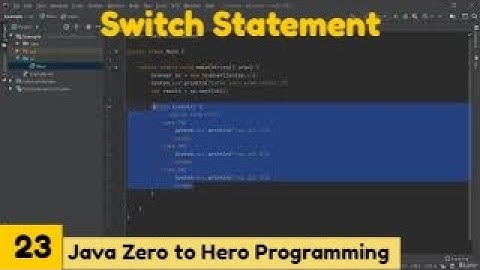 Switch Statement || Java 2021Complete Java Master Class Zero to Hero Programming || Udemy Course