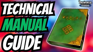 HOW TO FARM TECHNOLOGY POINTS WITH TECHNICAL MANUAL BOOKS IN PALWORLD