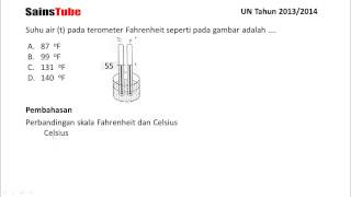 Pembahasan soal ujian nasional ipa smp 2014 materi suhu