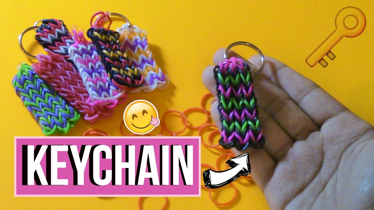 rainbow loom keychain