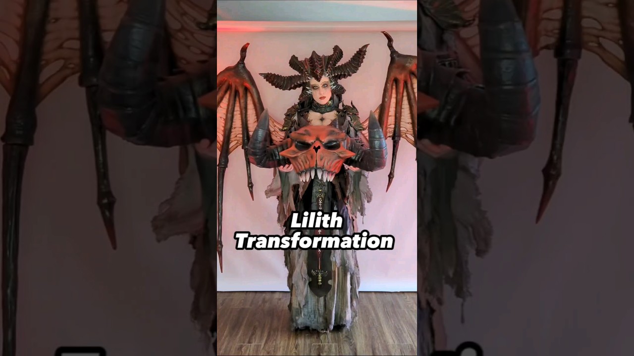 Becoming Mother Lilith from the game Diablo | Cosplay Transformation Video #cosplay #gaming #costume