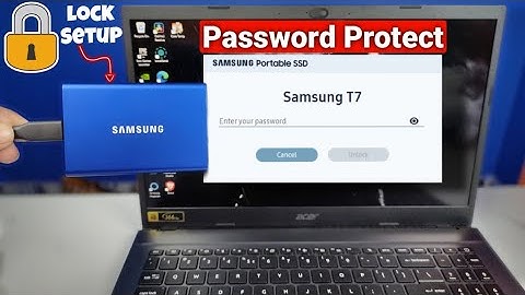 How to Setup Password in Samsung T7 SSD