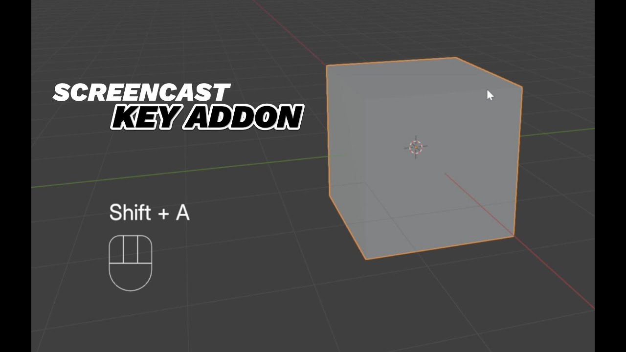 Blender 3D - Screencast key addon in Blender 4.2 - YouTube