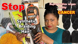 Synthetic BRAIDING HAIR may cause Reproductive Organ Toxicity & CANCER! Doctor reacts #braidinghair