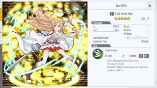 【SAOIF】[Flash Thrust] Asuna (Fire | Thrust | All Foes) Skill Animation