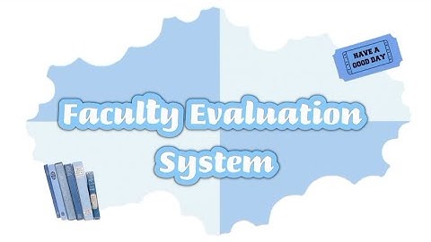 GROUP 2 - Faculty Evaluation System