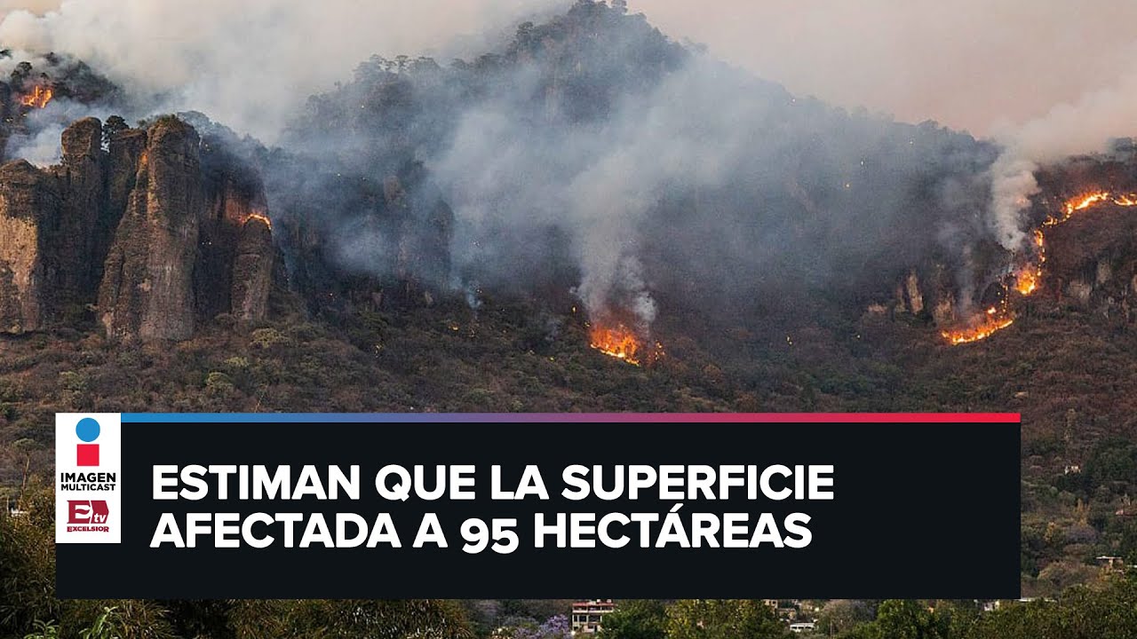 Incendio en el cerro del Tepozteco está controlado en un 60% - YouTube