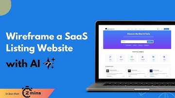 Wireframe a SaaS Listing Website Design using MockFlow Genius AI under 2 minutes