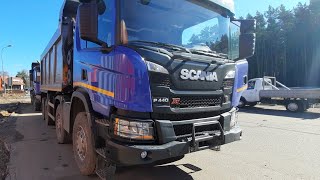 Scania P440 8×4 самосвал обзор и перегон mercedes arocs 4145 8×4