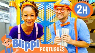 Download lagu Blippi e Meekah Visitam um Museu Infantil! | 2 HORAS DE BLIPPI! | Vídeos Educativos em Português