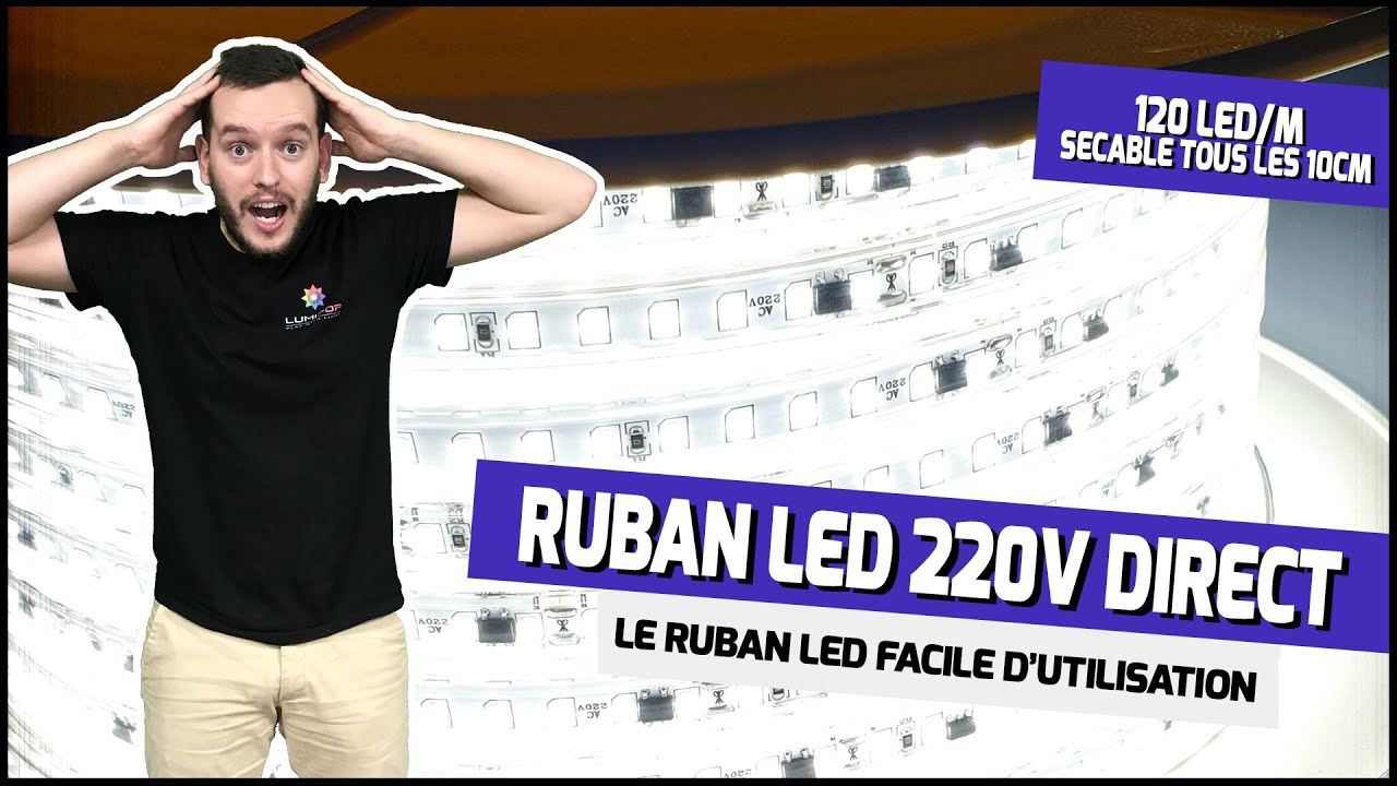 Kit de connexion pour ruban LED 220V sécable tous les 10cm