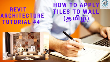 Revit Tutorial #4|How to Apply Tiles to Wall in Revit Architecture (Tamil)