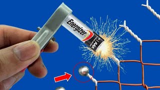 How to Make a Simple 1.5V Battery Welding Machine at Home! Super Creative || Professor Invention !!
