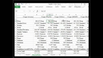 Chapter 1-Supplement Video 6 (Descriptive Statistics & Histograms using Excel)