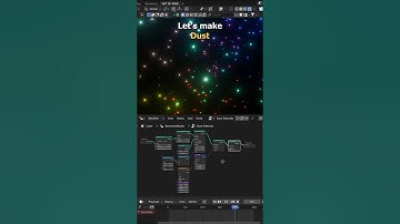 Dust Particles using Geometry nodes in Blender | #blender3d #artofabhishorts #shorts #blendertips