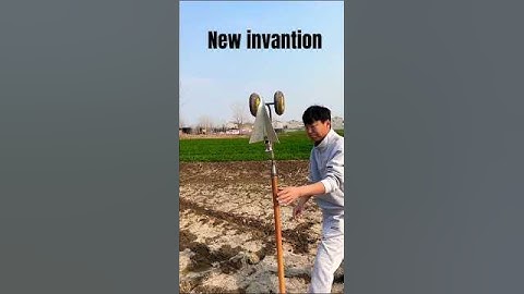 new invention can push the furrow plow "High-performance practical tools "3 Rural Issues #farming