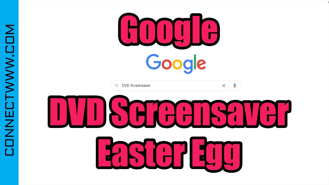 Google DVD Screensaver Easter Egg