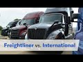 Semitruck review freightliner vs international