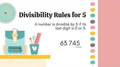 RULE OF DIVISIBILITY 
