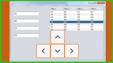 JAVA - How To Use JTable And Up Down Arrows In Java Netbeans [ With Source Code ]