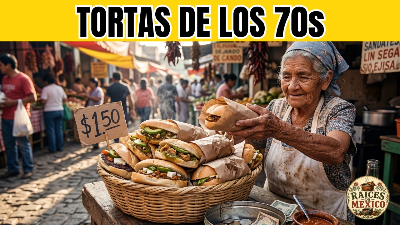 12 TORTAS de los MERCADOS MEXICANOS de los 70s que DESAPARECIERON