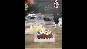 Hộp mica trong suốt đựng bánh cuộn - Hộp trong suốt đựng bánh khúc cây