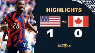 Highlights: USA 1-0 Canada - Gold Cup 2021