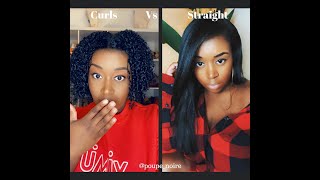 Curly 2 Straight| How I straighten out my 3c hair| 2021