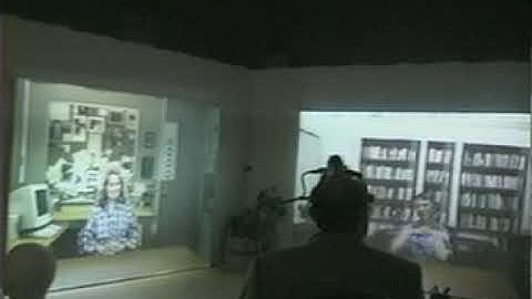 Demo of National Tele-immersion Initiative (NTII) three-way collaboration in May 2000.