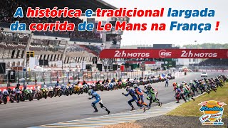 A histórica e tradicional largada da corrida de Le Mans na França - TV Nostalgia Duas Rodas