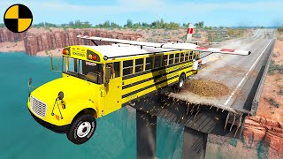 Cars vs Broken Bridge 😱 BeamNG.Drive