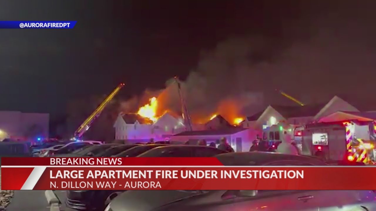 Dozens displaced after overnight Aurora apartment fire - YouTube