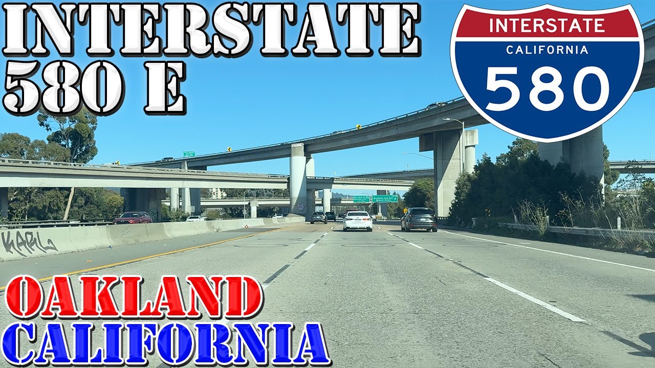 I-580 East - Oakland - San Rafael - Hayward - California - 4K Highway ...