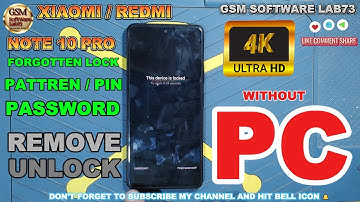 Redmi Note 10 Pro Hard Reset with Easy Trick Without PC