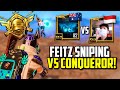 FEITZ BEST SNIPES ON ASIA CONQUEROR ENEMIES!! | PUBG Mobile