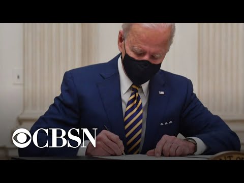 President Biden kicks off term with flurry of executive orders.