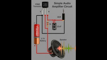 simple amplifier circuit diagram 12volt #shorts #electronic #amplifier #shortsvideo