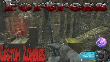 Fortress custom zombies ALL SWORDS AND BOSS solo complete - Call of duty World at war