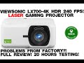 Don&#39;t buy! ViewSonic LX700-4K LASER projector 240hz HDR. Full Review. Factory faulty LX700 units!