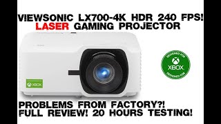 Don&#39;t buy! ViewSonic LX700-4K LASER projector 240hz HDR. Full Review. Factory faulty LX700 units!