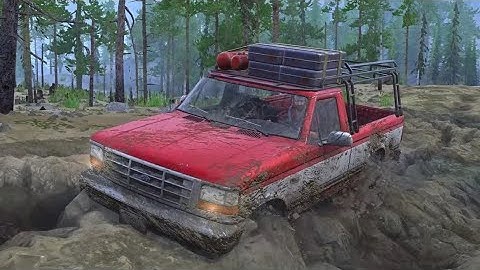 Chevrolet Pickup Truck Offroad Stuck On Deep Mud | Spintires Mudrunner