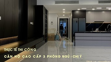 Thực tế thi công CĂN HỘ CAO CẤP 3 PHÒNG NGỦ  VUÔNG TRÒN DESIGN INTERIOR